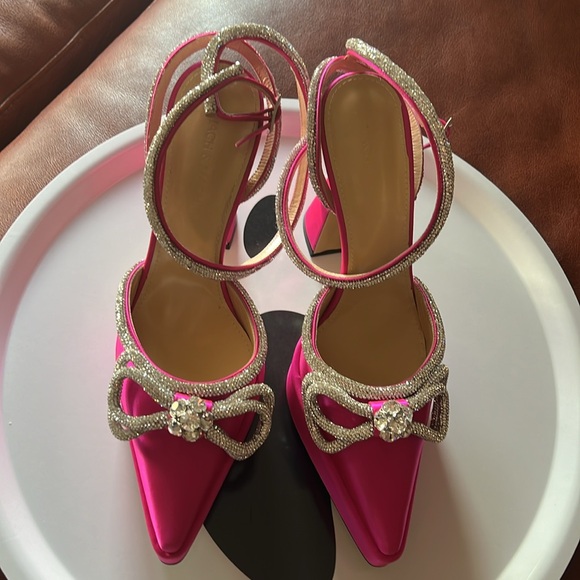 Mach & Mach Strass Bow Double Ankle-Strap Pumps size 10/Eu 40 - Picture 10 of 10